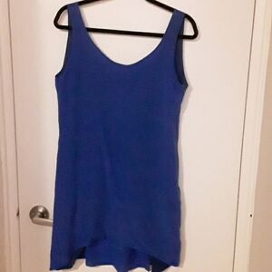 Stunning blue silk mini dress